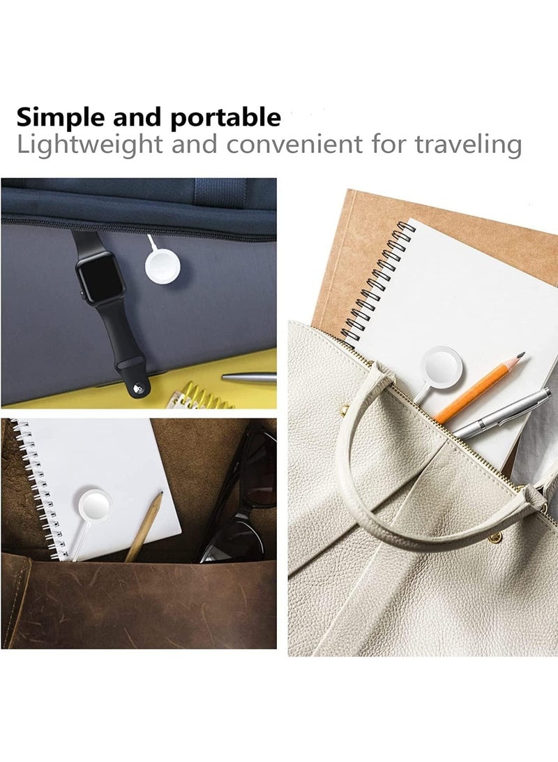 فيرست برو كابل شحن مغناطيسي سريع لساعات Apple Watch – كابل شحن مغناطيسي USB متوافق مع iWatch Series Ultra / 10 / 9 / 8 / 7 / 6 / 5 / 4 / 3 / 2 / SE – ملحق شاحن مغناطيسي محمول. - Image 2